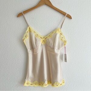 Gold Hawk Ivory Silk Camisole